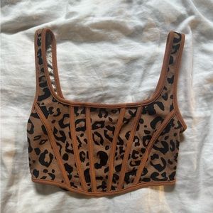 Cheats print zip up tank